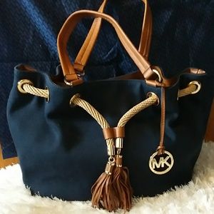 Michael Kors Marina Gathered Tassel Bag